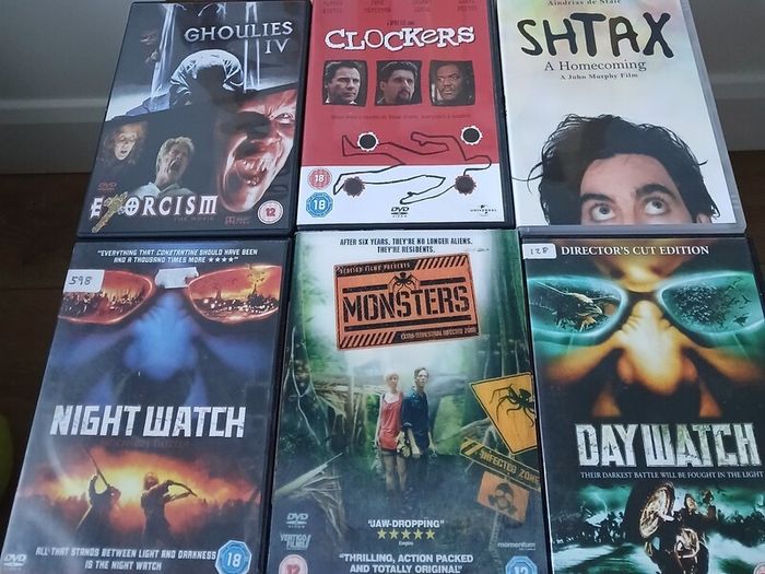 Cult Sci-Fi Horror DVD Bundle 6 Titles Night Watch Day Watch Monsters Clockers Ghoulies IV