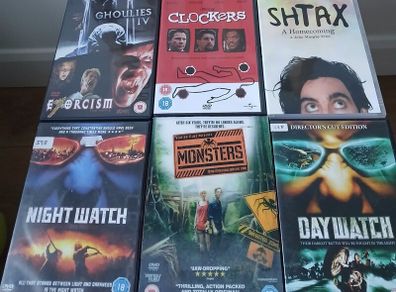 Cult Sci-Fi Horror DVD Bundle 6 Titles Night Watch Day Watch Monsters Clockers Ghoulies IV