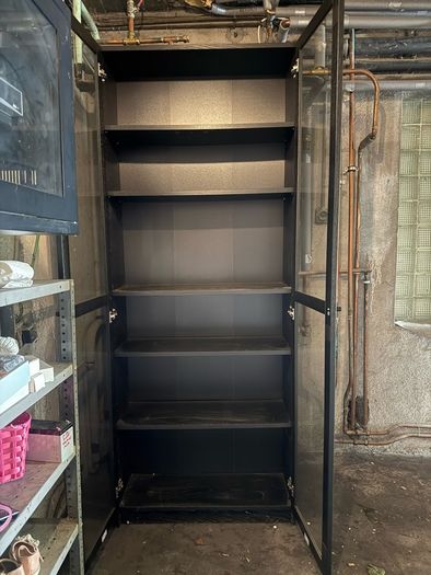 IKEA MILSBO glass-door cabinet