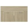 Sink Cabinet with Built-in Basin Sonoma Oak Chipboard Image 6