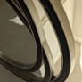 Modern circular interlocking ring mirror Image 4