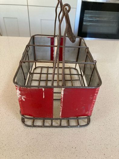 Coca Cola 6 bottle carrier holder 50's Italian RARE