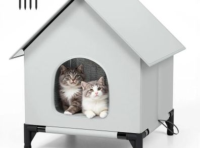 Cat House Outdoor Cat House for Indoor and Outdoor Use  Insulated and Weatherproof Waterproof Shelter for Small/Medium Cats XL Size