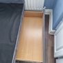 single velvet bed wite large drawers Image 2