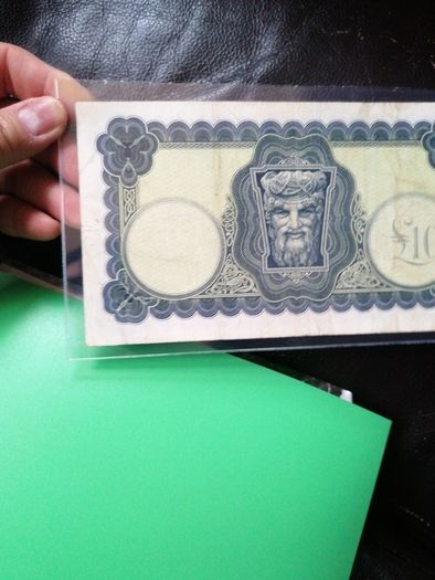 1975 Ireland Ten Pounds Banknote