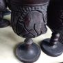 Set of 6 Hand-Carved African Wildlife Wooden Goblets  Vintage Image 10