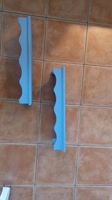 Solid wooden floating shelves