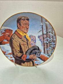 John Wayne "Pine Ridge" Limited Edition Collector Plate Mint Condition