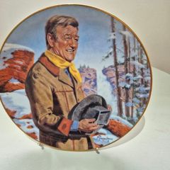 John Wayne "Pine Ridge" Limited Edition Collector Plate Mint Condition