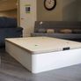 White Ottoman Storage Bed - King Image 2