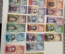 Venezuela, Full Set 21 PCS 2- 500 Soberanos & 2-100000 Bolivares 2007-2018 UNC Original Notes