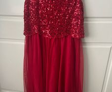 Monsoon girls sequin red dress REDUCED