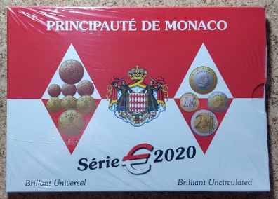 Monaco Brilliant Uncirculated Coin Set 2020