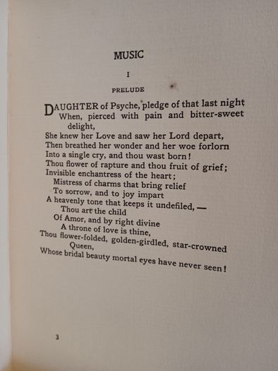 Music and Other Poems by Henry Van Dyke (LP136)