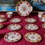 Antique 21 Piece Royal Albert Lady Hamilton Bone China Tea Set For 6 Person Setting Made In England Image 3