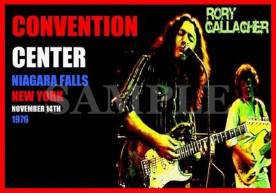 Rory Gallagher concert poster Niagara Falls New York 1976 A3 Size Replica