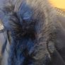 Primark Long Navy Jacket  With Removable  Faux  Fur  Collar.    S.16. New Image 5