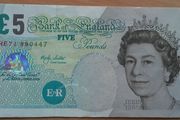 England. Lowther 5 pound note