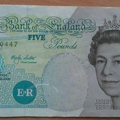 England. Lowther 5 pound note