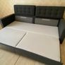 Ikea Landskrona 3-seat sofa-bed, Dark grey/wood sofa bed Image 3