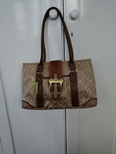 Tignanello Fabric and Leather Handbag