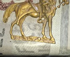 Vintage Brass Equestrian Horse Figurine, Postage Available or Collection