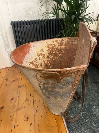 Vintage French Grape Harvesting Hod