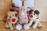3 Christmas reindeers