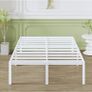High White Double Bed Frame 4ft 6 with Rounded Corners Image 10
