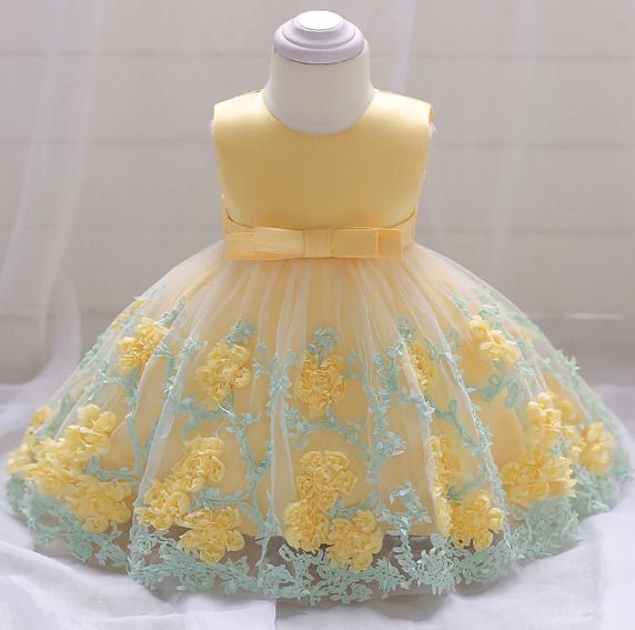 New Baby Girl Flower Dress size 3-6 mths