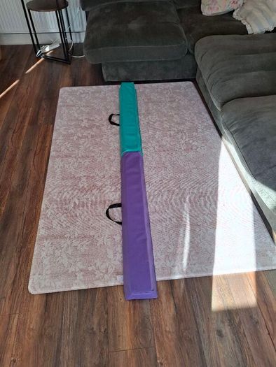 Play factory kids gymnastics bar + foldable balance beam