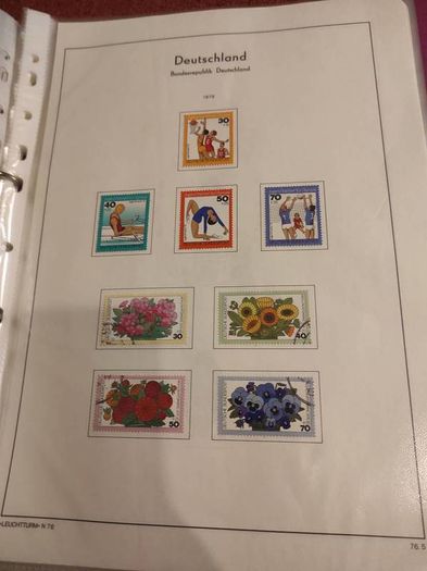 GERMANY 1975-82 album with stamps