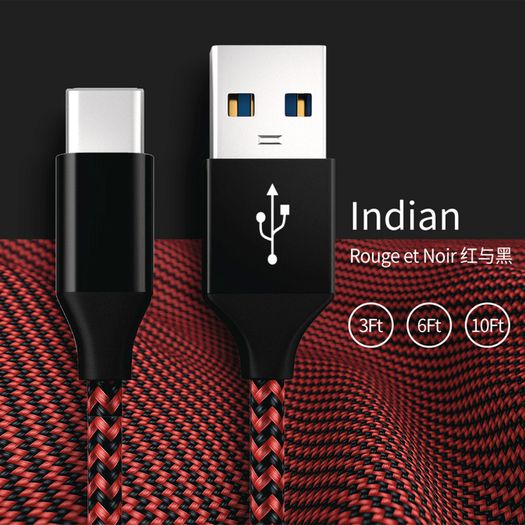 1M/2M/3M USB-C Lead For Samsung S9 S10+ S20+ Type C Charging Fast Charger Phone Cable Samsung