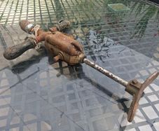 Antique manual Hand Crank Chest Drill - works perfect