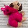 Keel Toys Pugsley Dog Pug Soft Toy with Pink Unicorn Costume approx. 23 cm. Used Please see photos Image 8