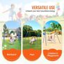 Swing Sets for Backyard 40in Saucer Swing Seat A-Frame Metal Stand 440lbs Image 5