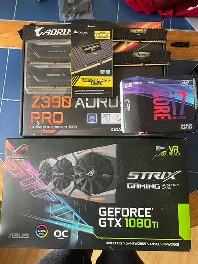 Gaming Pc Parts: I7-9700k | Rog Strix 1080 Ti | 32gb Rgb Ram