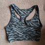 Black Zebra Print High Waist Sports Leggings and Cropped Top, size S  NEW LOOK Image 10