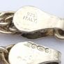 925 Vintage Sterling Silver Fully Hallmarked Signed Italian Byzantine Chain Image 5