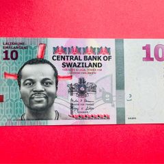 Swaziland  10  Emalangeni  2015  Pick 41a.  ( Uncirculated )