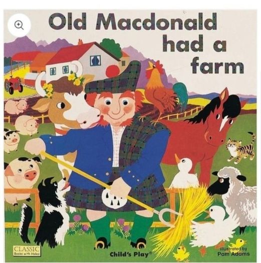 Old Mac Donald Soft Toy, 6 Finger Puppets & Board Book
