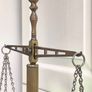 Vintage Brass Scales of Justice Mid-Century Legal Apothecary Decor Image 3