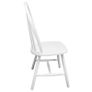 Dining Chairs 4 pcs White Solid Rubber Wood Image 4