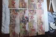 fox hunting postcards vintage