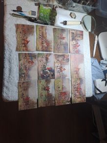fox hunting postcards vintage