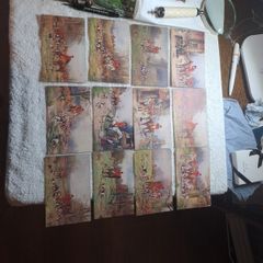 fox hunting postcards vintage