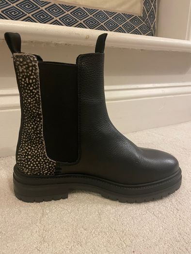 Leather chunky Chelsea boot