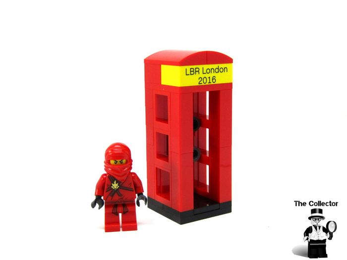 Lego London Leicester Square LBR Telephone Booth 2016 with yellow brick 1 of 500 it was a gift for Lego employees Lego only made only 500pcs
