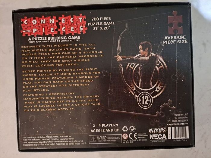 Hunger Games Catching Fire Connect With Pieces Puzzle Board Game (Complete)