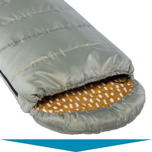 sleeping bag with cotton flannel lining and matching pillow   New